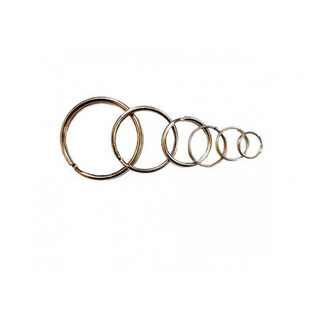  Кольцо металлическое заводное для лент и брелков 24 мм