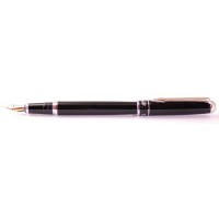 Перьевая ручка CROCODILE 367 Black Silver