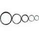  Кольцо металлическое заводное для лент и брелков 10 мм  