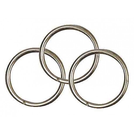 Кольцо металлическое  для медалей и брелков 18 мм золото