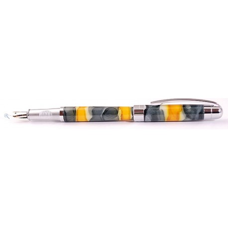 Перьевая ручка BOOKWORM 823 Yellow Marble